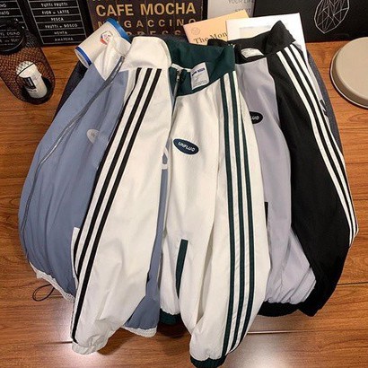 Áo Khoác Bóng Chày Cổ Đứng Dáng Rộng Phong Cách Hàn Quốc Cho Nam Giới