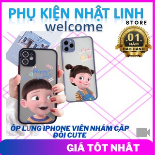 Ốp Lưng iphone,ốp iphone Vền Nhám Cặp Đôi cute-6/6plus/6s/6splus/7/7plus/8/8plus/x/xr/xs/11/12/pro/max/plus/promax-U7