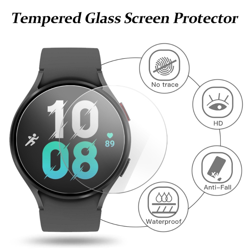 Kính Cường Lực Trong Suốt HD Siêu Mỏng Chống Trầy Bảo Vệ Màn Hình Đồng Hồ Thông Minh Samsung Galaxy Watch 5 40 / 44MM
