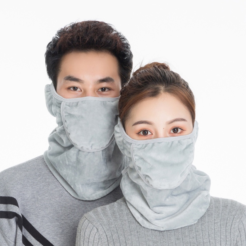 Khẩu Trang Giữ Ấm Nửa Mặt Màu Sắc Đơn Giản Cho Nam Và Nữ