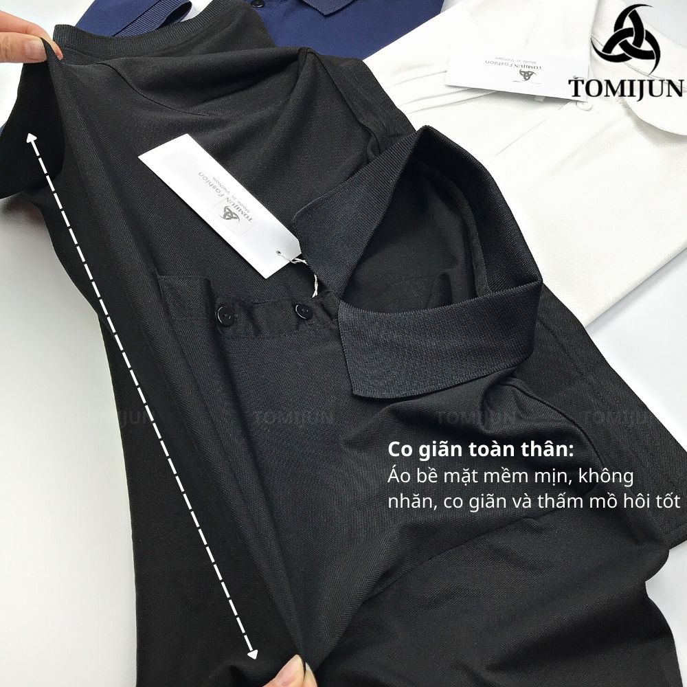 Áo polo thun nam trơn vải cá sấu cotton cao cấp ngắn tay cực sang trọng lịch lãm chống nhăn co giãn kháng khuẩn