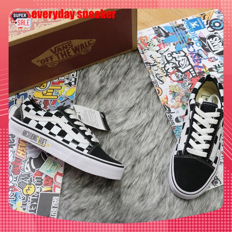 Giày Thể Thao Nam Nữ Vans Caro Classic, Giày Sneaker Vans Kẻ Caro Đi Chơi Đi Học Thời Trang Giá Rẻ, bản đẹp full billbox