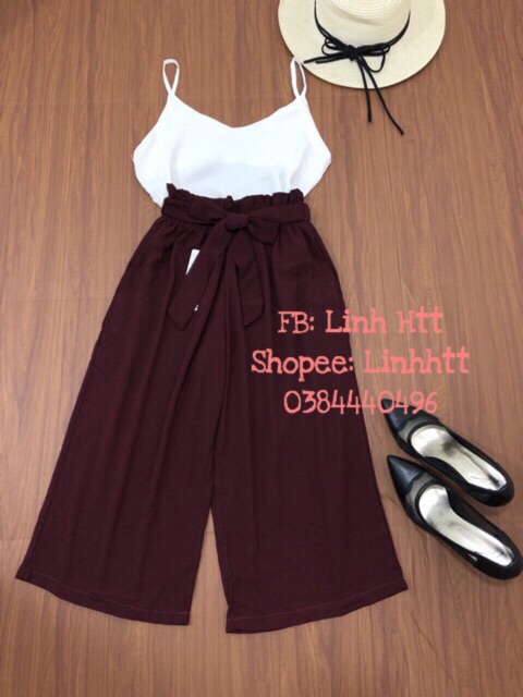 Quần ống rộng cột dây nơ (hình thật) | BigBuy360 - bigbuy360.vn