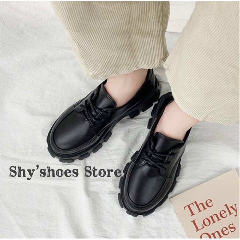 [SẴN 🦄 ẢNH THẬT]🔥 Giày boot oxford cổ thấp cá tính 5cm (bóng, nhám)