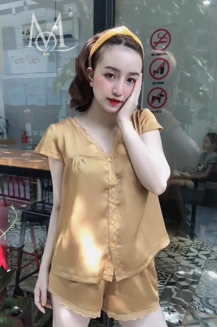 [Mã 88FASHIONSALE1 giảm 10K đơn 99K] [ Hot ] Đồ Ngủ Pyjamas 40-80kg Bigsize Satin Cổ Tim Ren