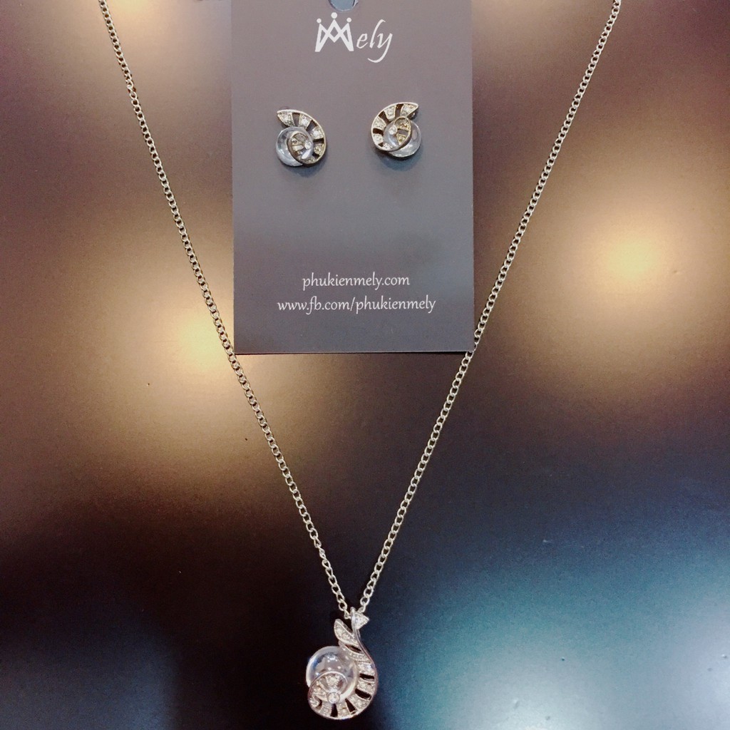 MELY - BỘ DÂY CHUYỀN BÔNG TAI 034