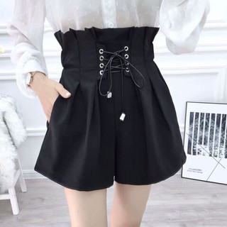 Quần ngắn lưng cao thắt nơ ulzzang RS45