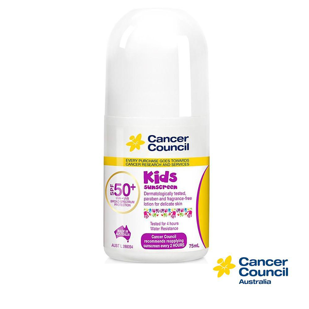 Cancer Council Kids Kem Chống Nắng Sunscreen dạng lăn dành cho trẻ em SPF50+ UVA-UVB 75ml
