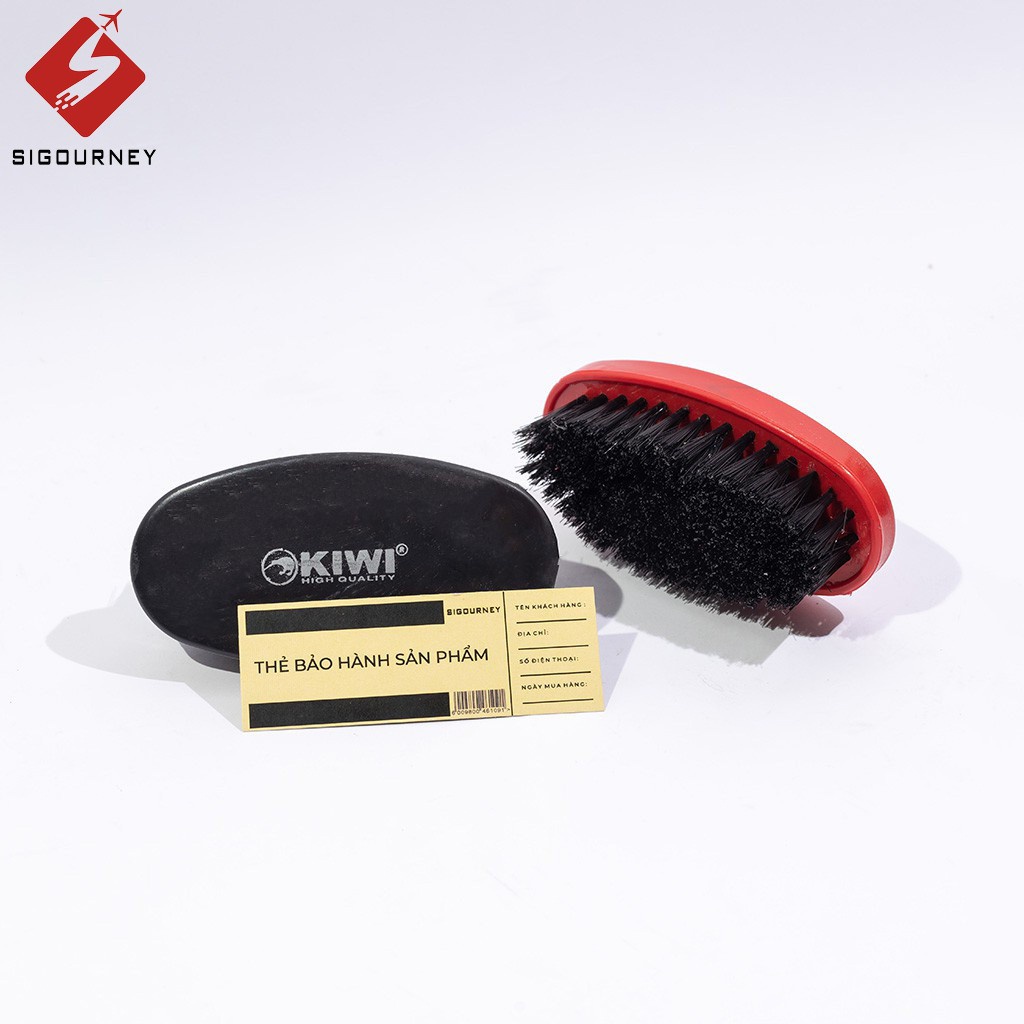 Combo Xi Đánh Giày KIME Và Bàn Chải Đánh Giày - Combo Vệ Sinh Giày Da Chuyên Dụng