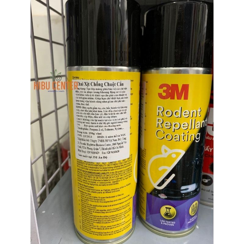 Chai Xịt Chống Chuột Cho Xe Ô Tô 3M Rodent Repellant Coating 89797 250g