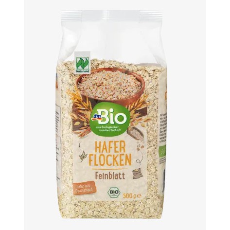 Yến mạch cán nhỏ hữu cơ Dmbio Oat Flakes (500g)