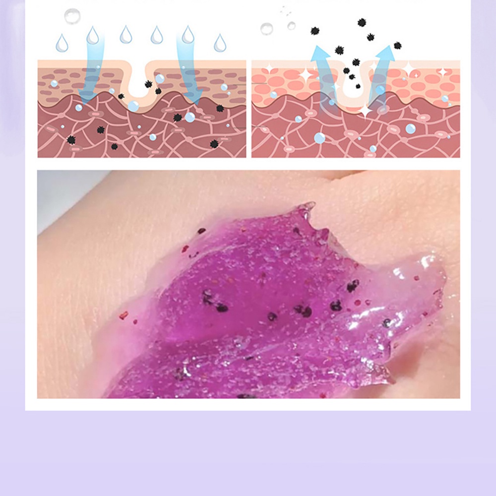 200/60g tẩy tế bào chết+Gel Tẩy Tế Bào Chết Cho Cơ Thể Chiết Xuất Quả Mâm Xôi tẩy tế bào chết tẩy da chết dâu rừng Kem Tẩy Tế Bào Chết Toàn Thân Làm Trắng