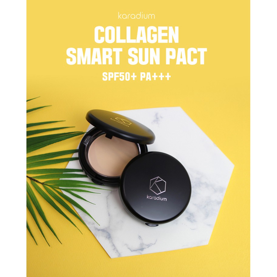 Phấn Phủ Kiềm Dầu, Dưỡng Da Hiệu Qủa Karadium Collagen Smart Sun Pact SPF 50+/PA+++ 11g