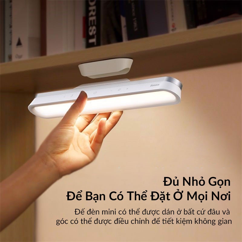 Đèn Cảm Ứng Nam Châm Gắn Tường Baseus Dành Cho Bàn Làm Việc Phòng Ngủ Bếp Ăn Njoyshop