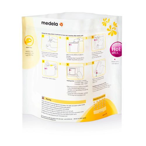 Túi tiệt trùng lò vi sóng Medela - Quick clean micro-steam bag