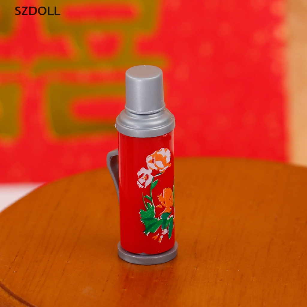 8pcs/Set Dollhouse Miniature Chinese wedding gift box Vintage Water bottle Model  DOM
