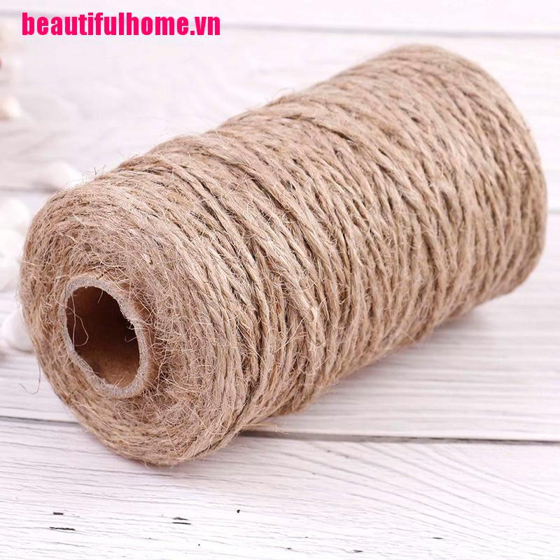 Cuộn Dây Thừng Khô Tự Nhiên 100m Dùng Để Trang Trí Thủ Công