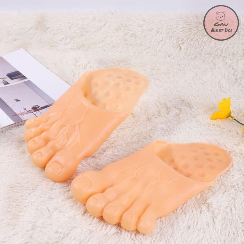 [GẤU NHIỆT ĐỚI] (đang có sẵn) DÉP HÌNH BÀN CHÂN KHỔNG LỒ BIGSIZE 27cm | BigBuy360 - bigbuy360.vn