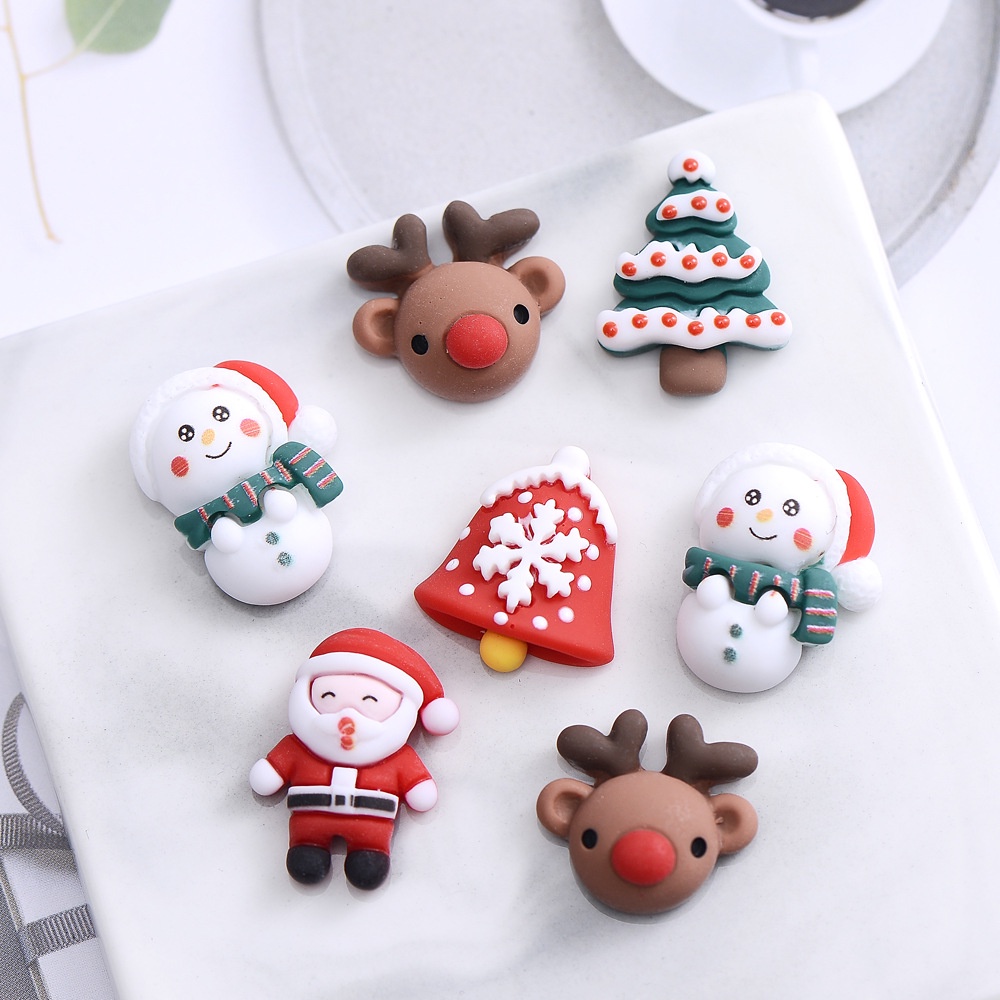 Set 10 Dây Buộc Tóc Trang Trí Giáng Sinh Năm Mới