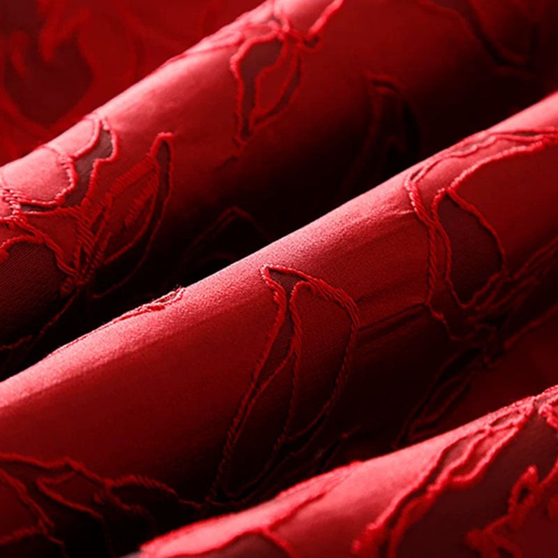 Đầm xòe dự tiệc bigsize lụa phối gấm DABS013 cho người béo mập 55-100kg - Mặc đi tiệc,đi chơi hoặc dạo phố | BigBuy360 - bigbuy360.vn