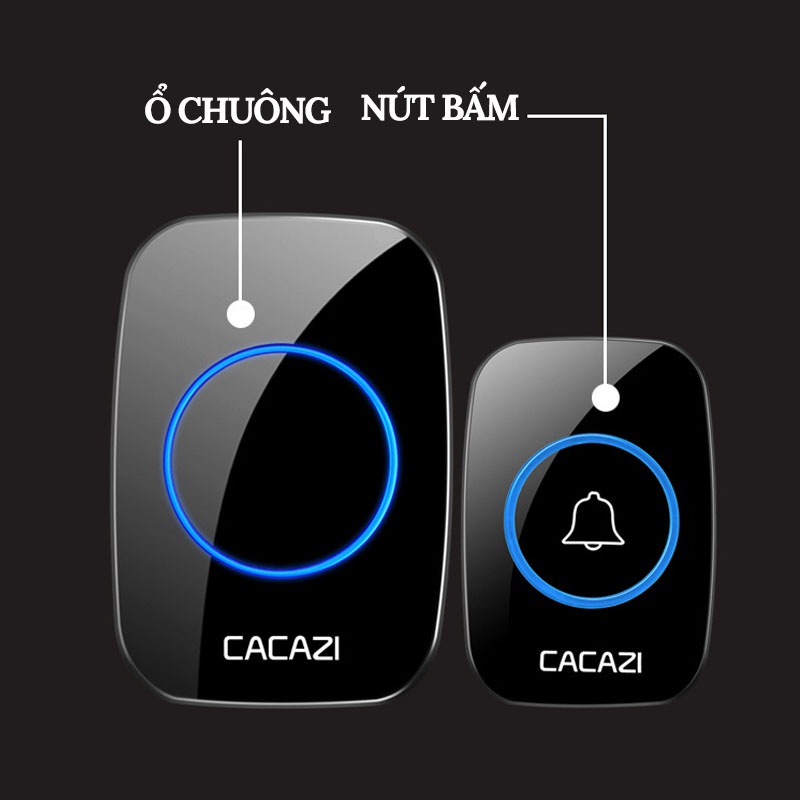 Chuông Cửa Không Dây Thông Minh CACAZI A10 Loại Tốt Chống Nước, Khoảng Cách 300m SONHOUSE