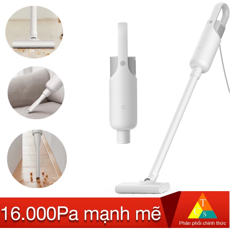 Máy hút bụi Mijia MJXCQ01DY Xiaomi 2 trong 1 lực hút khỏe 16k Pa