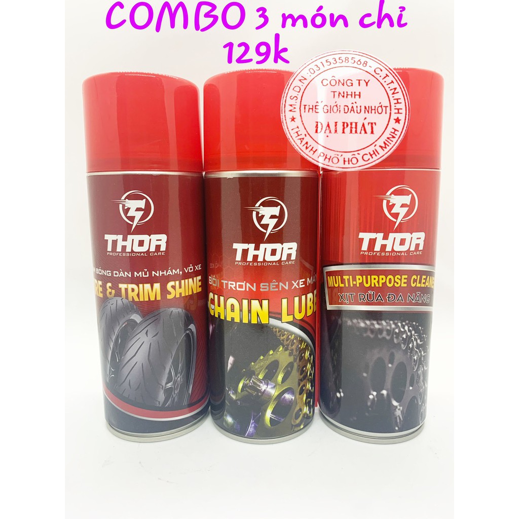 combo 3 sản phẩm ( dưỡng nhám &amp; bóng vỏ + dưỡng sên + Rửa sên Thor )