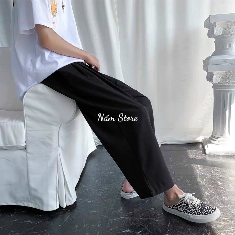 Quần dài basic trousers, Jack Lane, quần dài Unisex dáng rộng ống xuông phong cách Hàn Quốc