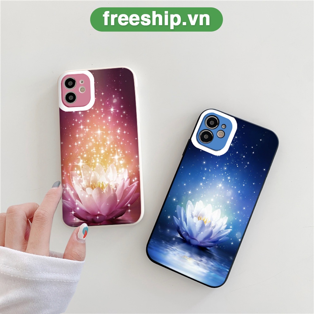 Ốp điện thoại iphone Hoa bling bling siêu đẹp mềm viền vuông ốp iphone bảo vệ camera x/xr/xsmax/7/8/plus/se2020/13promax