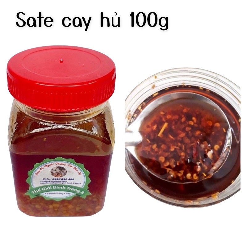Sa tế cay thơm Tây Ninh dùng chung bánh tráng hủ 100gr!