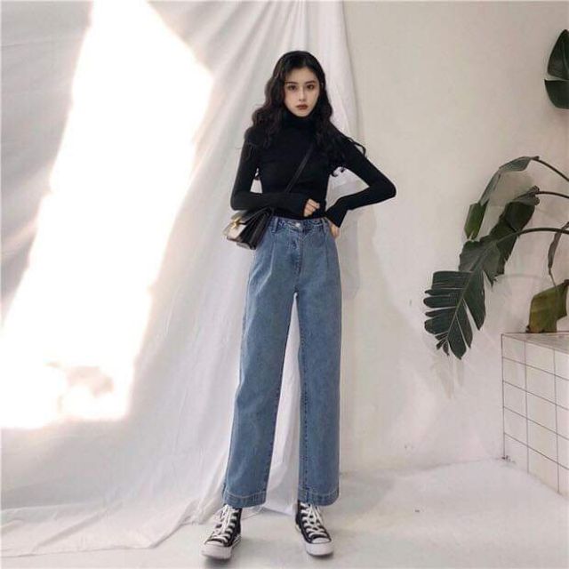 [Mã FADIRECT20 giảm 20K đơn 150K] DeLys - Quần Jeans xuông ống suông