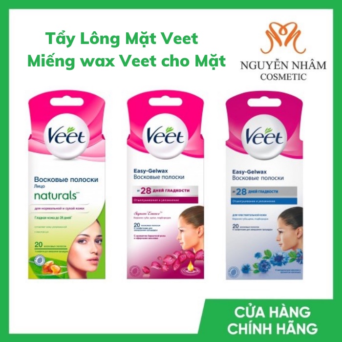 [CHÍNH HÃNG] Wax VEET Tẩy Lông Mặt và Ria Mép