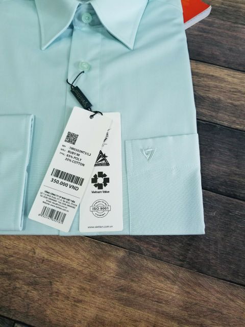 Aó sơ mi nam dài tay Việt Tiến màu xanh ngọc , chính hãng , cao cấp – form suông  REGULAR- tà bầu . SHOP HỨA | BigBuy360 - bigbuy360.vn