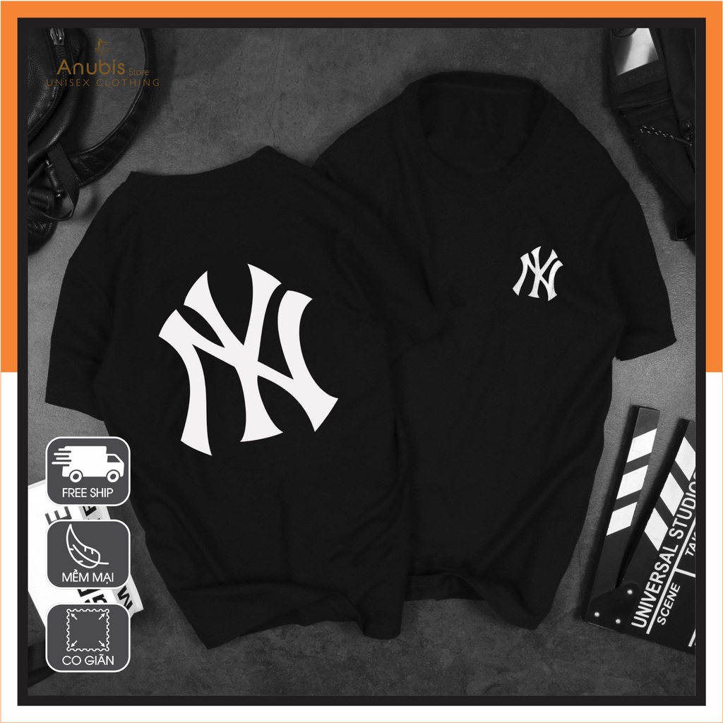 Áo thun unisexx nam nữ in chữ NY, New York - Hala Store