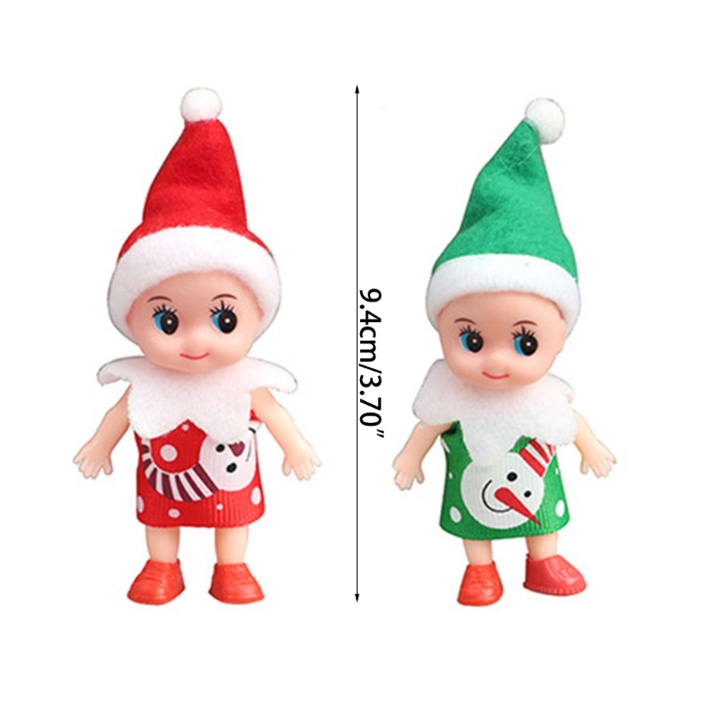 Set 1 / 12 Mô Hình Cây Thông Noel Mini Để Bàn Trang Trí Nhà Búp Bê