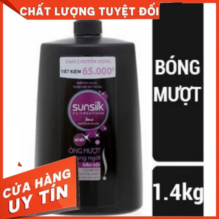 [chính hãng] Dầu gội Sunsilk-1400gr màu đen và màu vàng :Óng mượt rạng ngời  ngăn rụng, phuc hồi mềm mượtơ (hàng công ty