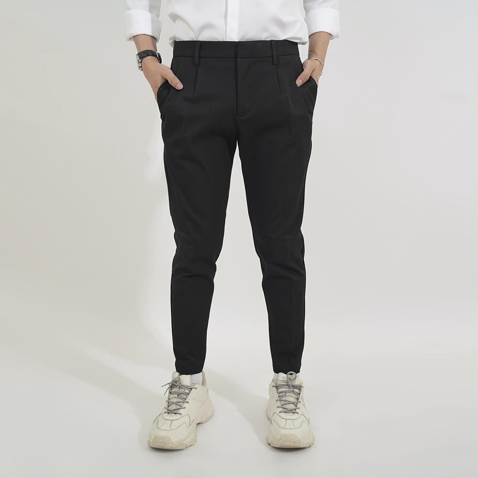 Quần Tây Nam Ôm Body Màu Đen CELEB DQ04