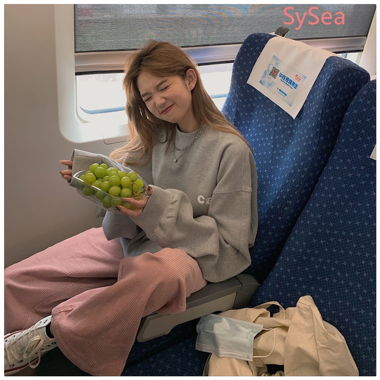 Áo Sweater Tay Dài Phong Cách Hàn Quốc Trẻ Trung Cho Nữ | BigBuy360 - bigbuy360.vn