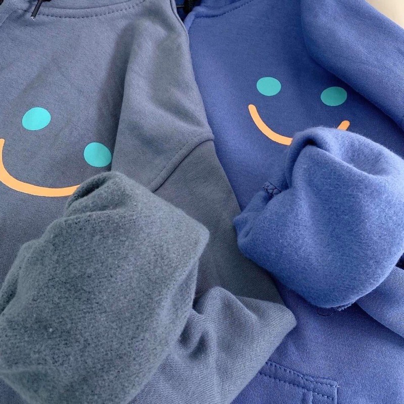 Áo khoác nỉ lót bông Mặt cười unisex | BigBuy360 - bigbuy360.vn