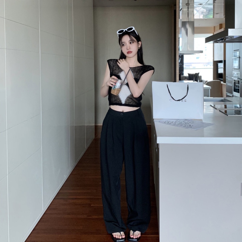 Áo Dệt Kim Mỏng Không Tay Siêu Nhỏ Trong Suốt Thời Trang Dành Cho Nữ