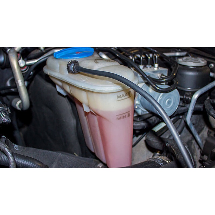 COMBO 4 lon 500ml nước làm mát động cơ ô tô, xe máy màu đỏ Turbo Radiator Coolant