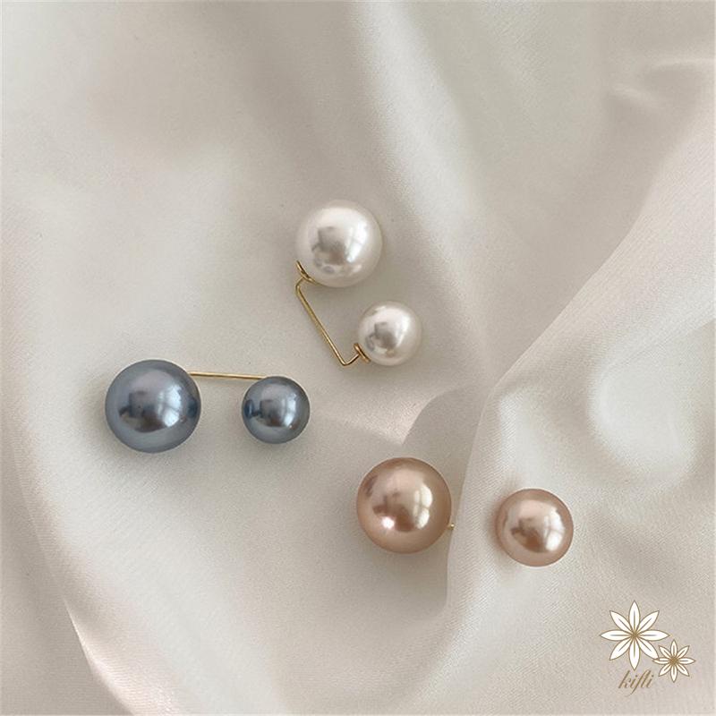 【kifli】Ghim cài áo dạng hạt ngọc trai phong cách retro thời trang cho nữ