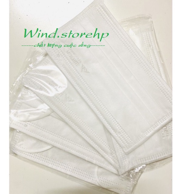 Khẩu Trang Y Tế Winer 4 Lớp Chính Hãng Hộp 40 Chiếc - Đóng Bịch Từng Chiếc - Chống Bụi Mịn - Kháng Khuẩn Cao Cấp