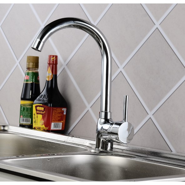 Vòi Chậu Rửa Bát Nóng Lạnh VRB 01 tặng đôi dây cấp inox