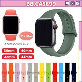 Dây Đồng Hồ Thông Minh Silicon 15 Màu Hot Trend Dòng 6/5/4/3/2/1 Kích Cỡ 38mm/40mm/41mm & 42mm/44mm/45mm - bb.case99