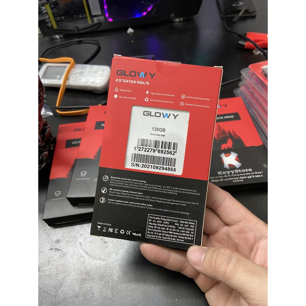 Ổ Cứng SSD Glowy 120GB 240GB Chính Hãng Bảo hành 36 Tháng Tặng cáp dữ liệu Sata 3.0 Ổ cứng SSD Sata 3 120gb Cực Hot