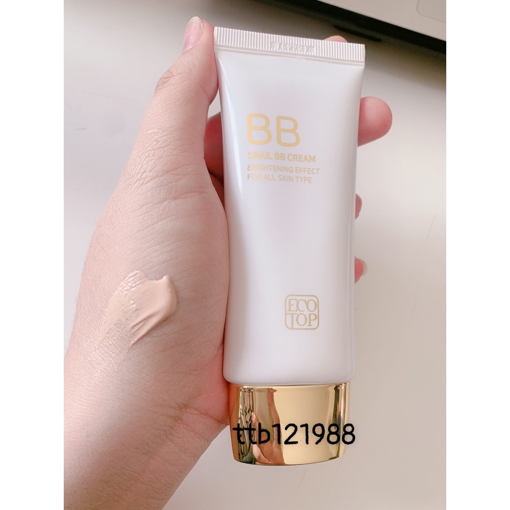 Kem Nền Ốc Sên Ecotop Snail BB Cream 50ml- màu trắng