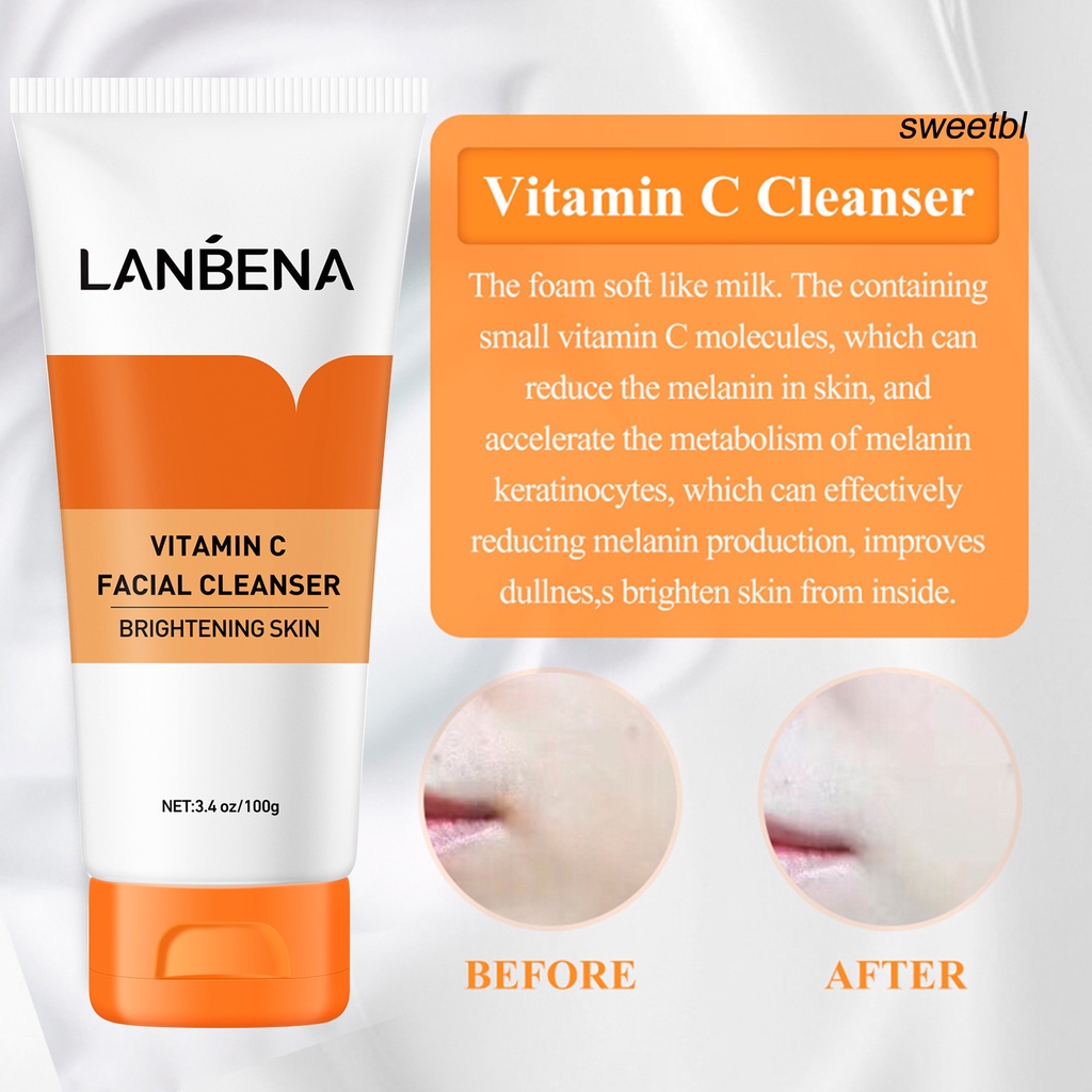 ST LANBENA 80g Grape Vitamin C Cleansing Cream Moisturizing Facial Cleanser