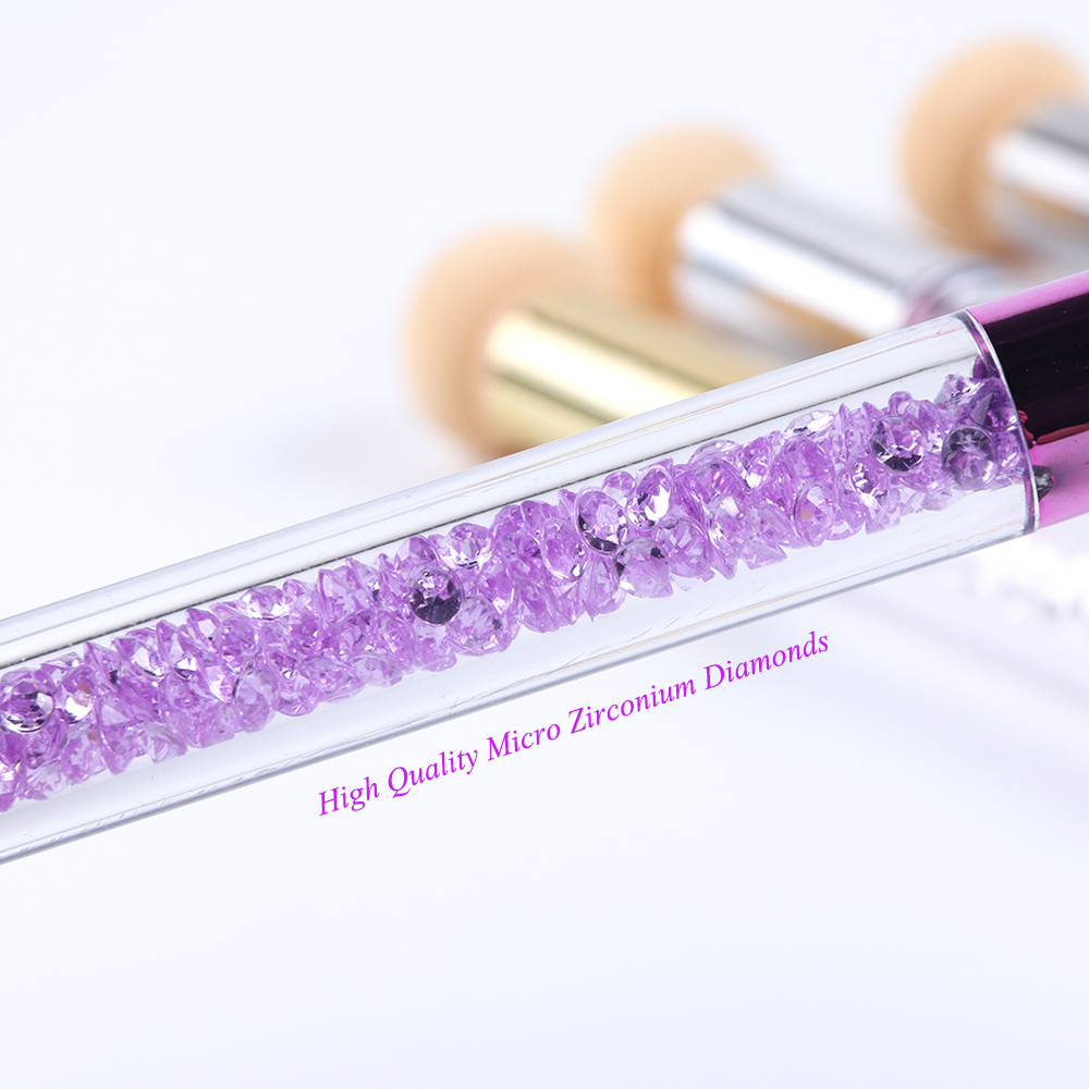 [Hàng mới về] Cọ vẽ trang trí móng tay nghệ thuật hai đầu/ Tấm cạo làm móng tiện lợi