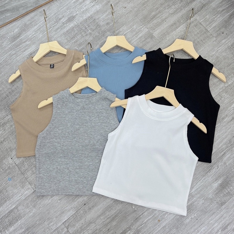 [SALE] ÁO CROPTOP 3 LỖ THUN GÂN (ảnh thật)